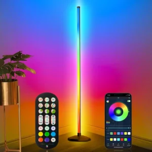 Smart RGB LED Corner Floor Lamp, 16 Million Colors