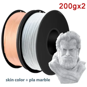 1.75mm PLA Filament for 3D Printer - 2 Colors 200Gx2Pcs