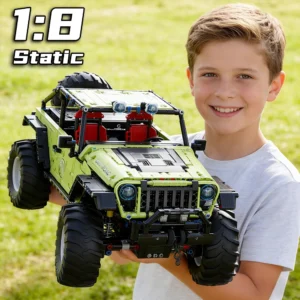 1:8 Scale Heavy-Duty Off-Road Sports Car Building Blocks Set