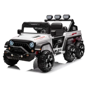 24V Power Wheels Ride on Car for Kids with Remote Control,6 Wheels,