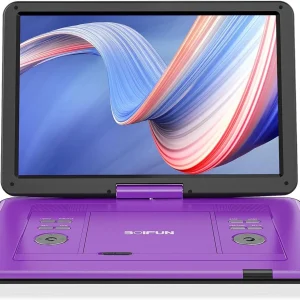Boifun Portable DVD Player 12.5", with 10.5" HD Swivel Screen,