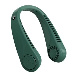 Portable Hands free Bladeless Hanging Neck Fans with Screen Display and 5 Speeds Levels,