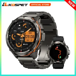 2025 Original KOSPET TANK T3 Ultra GPS Smart Watch for Men