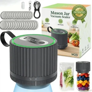 Three In One Electric Mason Jar Sealing Machine with 30 Lids,
