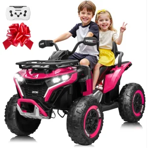 24V Ride on Car, Kids ATV XL Four Wheeler w/EVA Tires