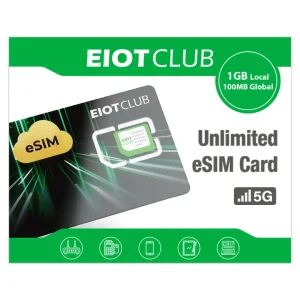 EIOTCLUB ESIM Card for Android & iOS, Unlimited ESIM Downloads,