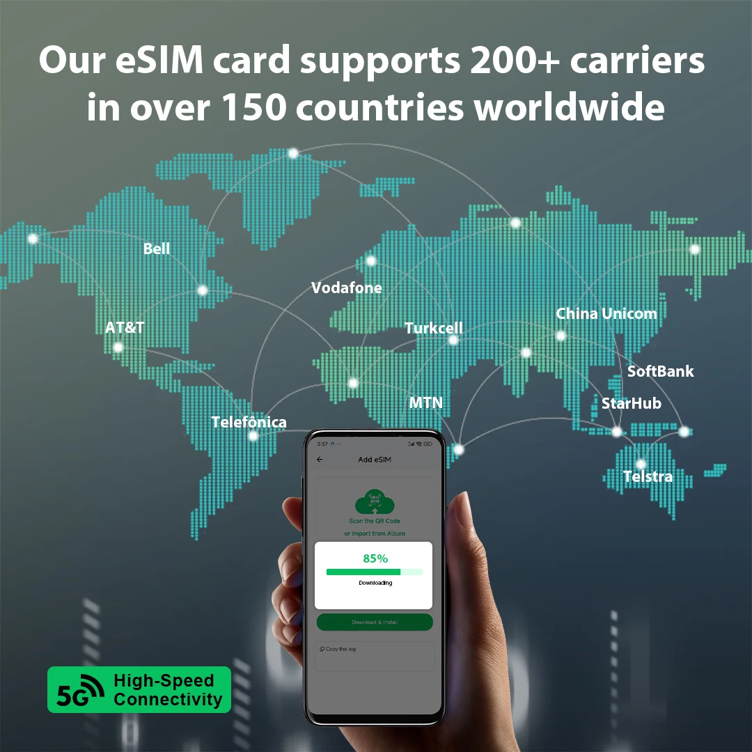 EIOTCLUB ESIM Card for Android & iOS, Unlimited ESIM Downloads, - Image 4