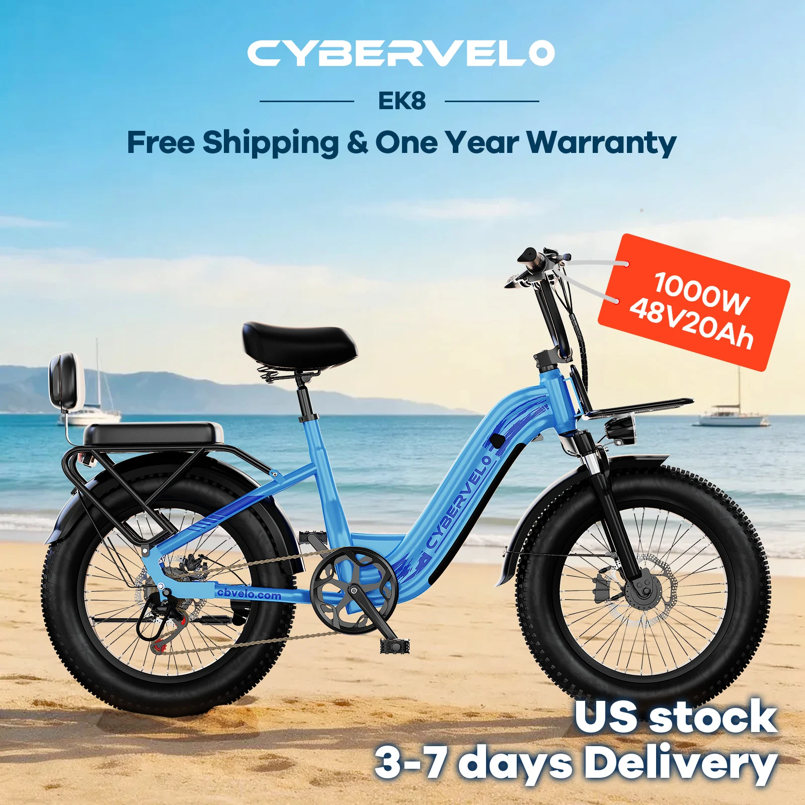 Cybervelo 1000W Motor Peak Electric Bike - Image 1