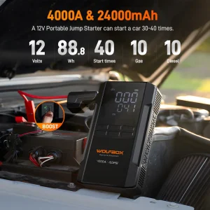 WOLFBOX JS24AIR 4000A Jump Starter - Thumbnail Image 2