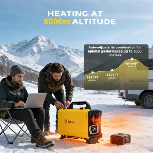 8KW 12V 220V Portable Diesel Air Heater With Bluetooth - Thumbnail Image 5