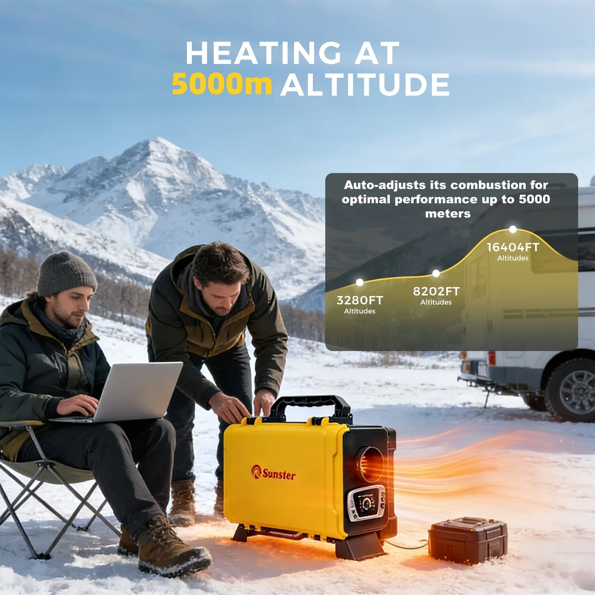 8KW 12V 220V Portable Diesel Air Heater With Bluetooth - Image 5