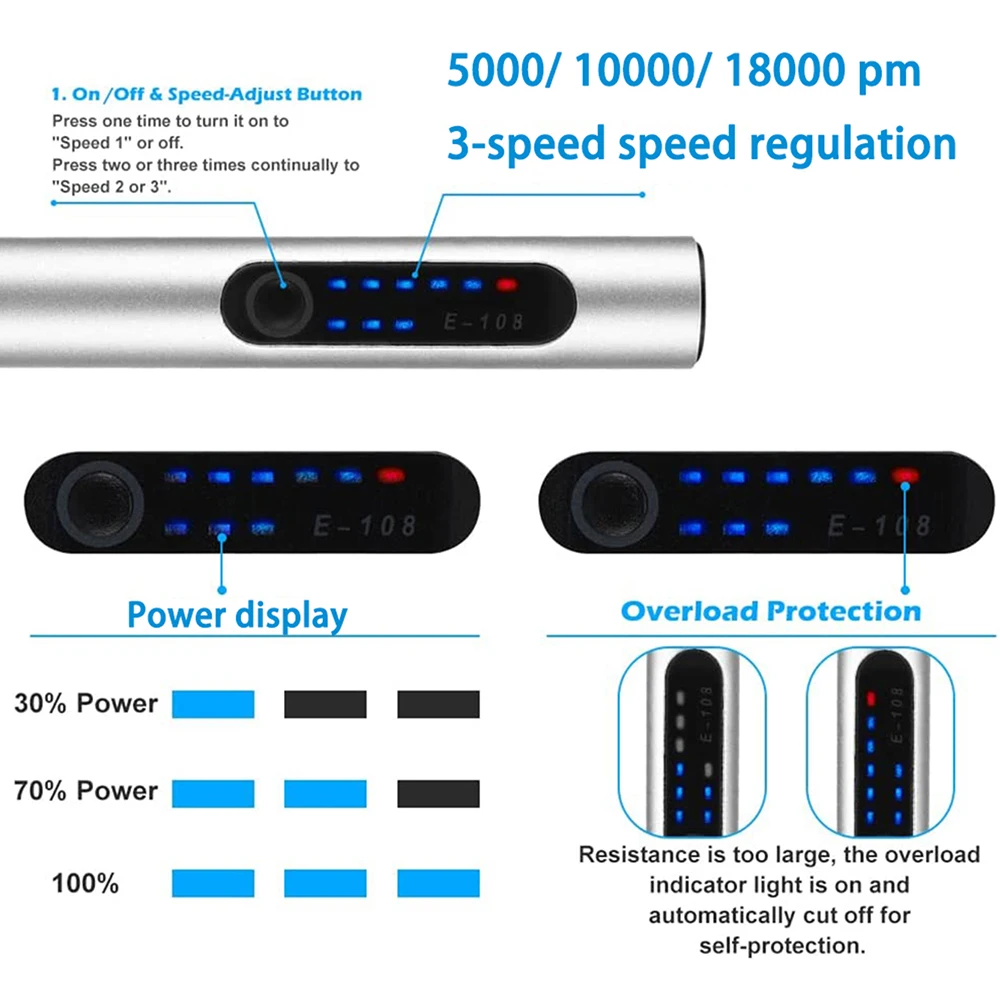 58/74/83 PCS USB Charging Mini Electric Engraving Machine - Image 4