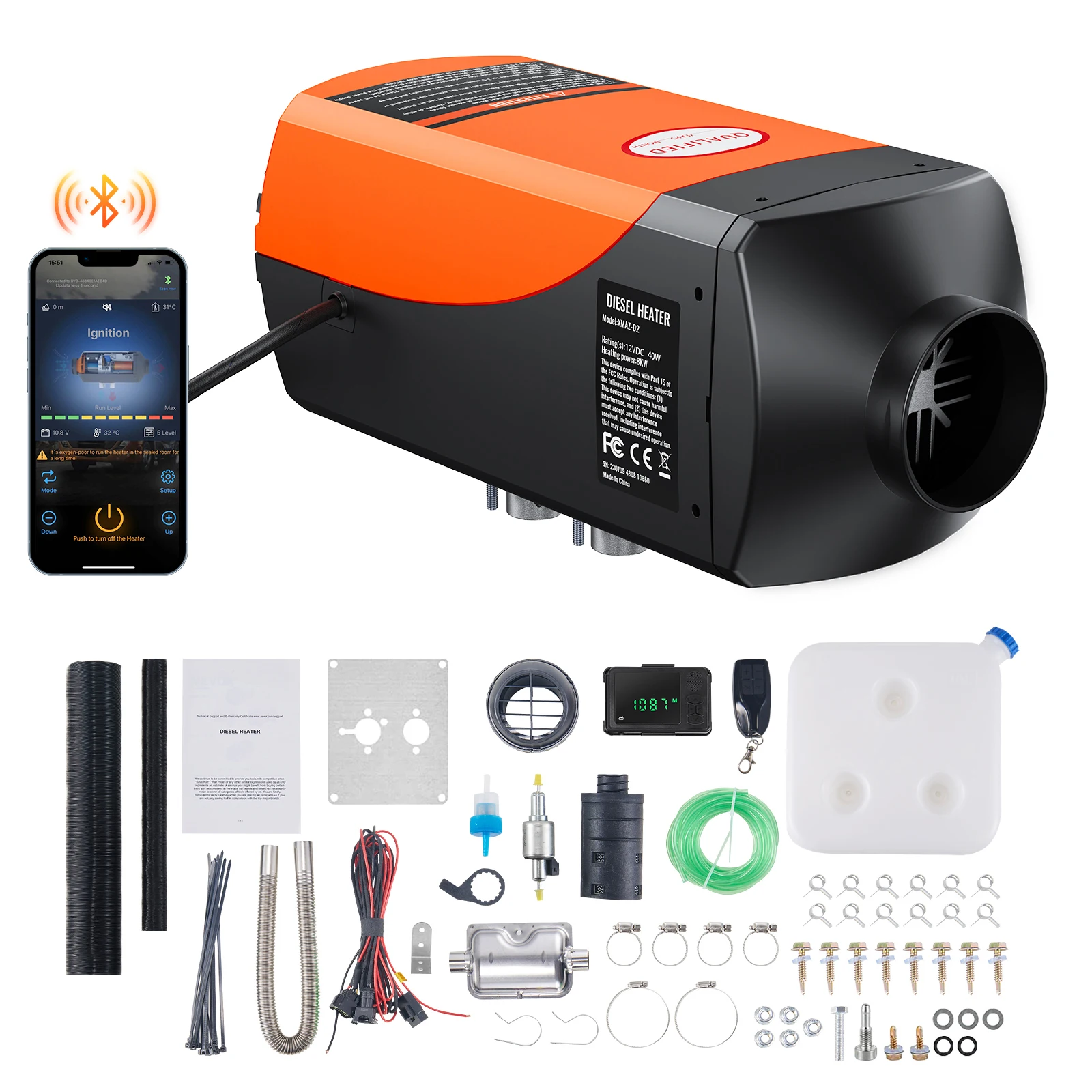 SucceBuy Bluetooth App Control Diesel Air Heater - Image 1