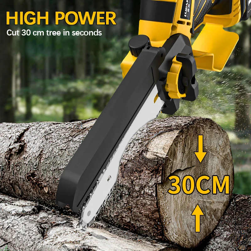 Dewalt 8 Inch 1380W Brushless Yellow Electric Chain Saw - Image 2