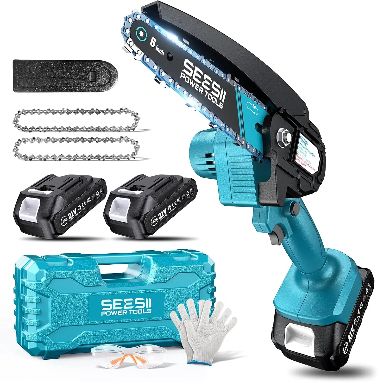 Makita 6-inch Cordless Mini Chainsaw Electric Power - Image 1