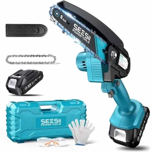 Makita 6-inch Cordless Mini Chainsaw Electric Power - Thumbnail Image 5