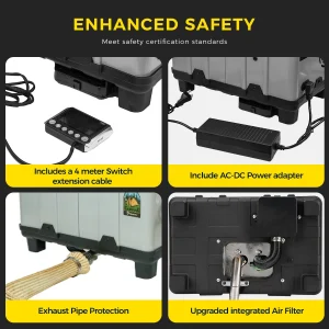 8KW Auxiliary Diesel Heater 12V/24V/220V - Thumbnail Image 5