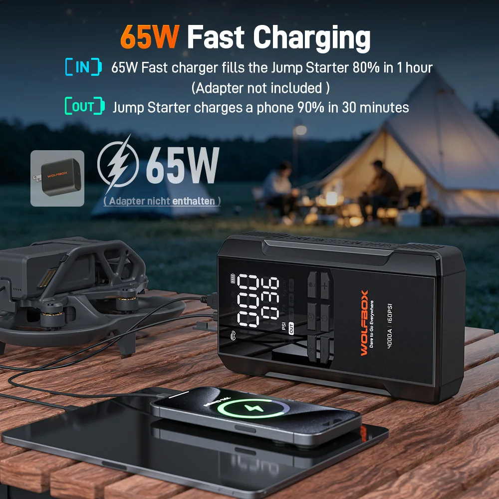 WOLFBOX JS24AIR 4000A Jump Starter - Image 3