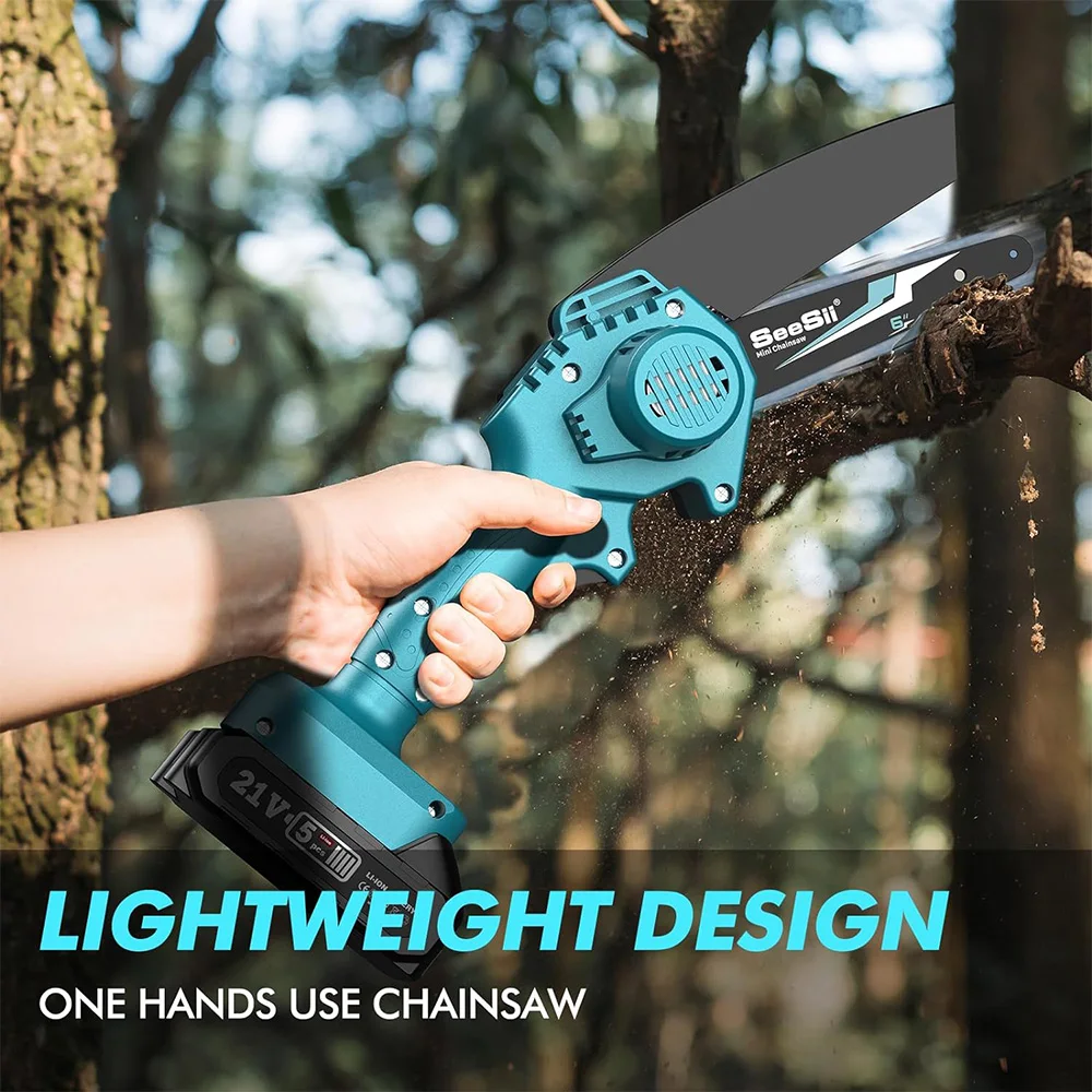 Makita 6-inch Cordless Mini Chainsaw Electric Power - Image 3