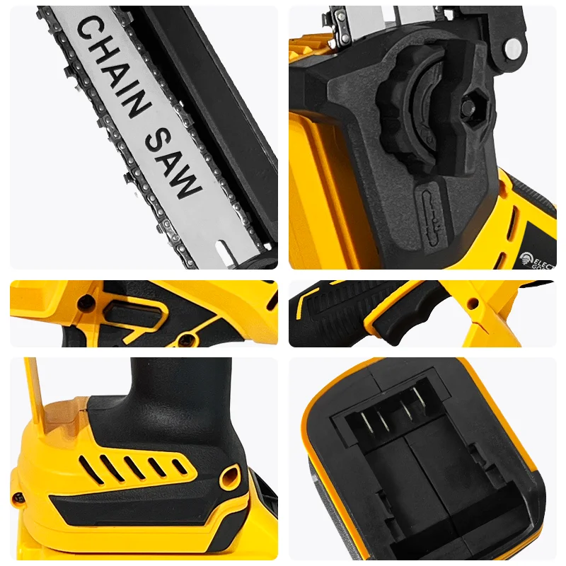 Dewalt 8 Inch 1380W Brushless Yellow Electric Chain Saw - Image 4